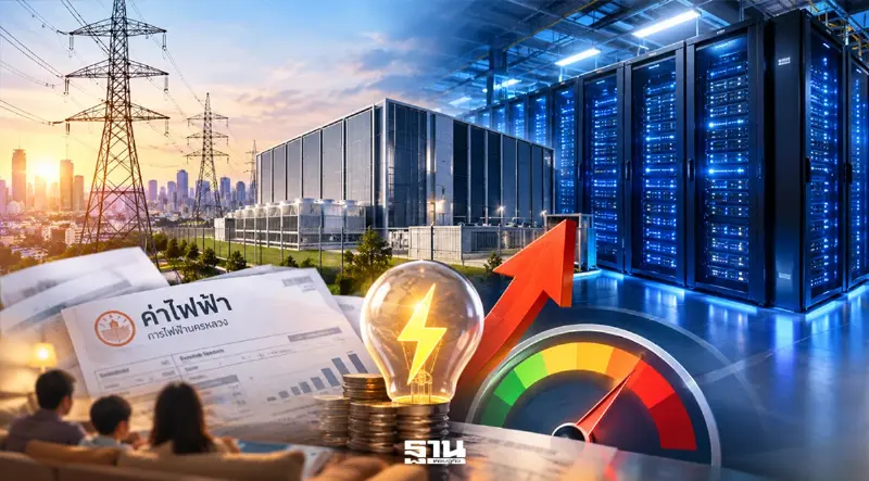 จับตา ‘ค่าไฟ Data Center’ กกพ.เตรียมเคาะกติกาใหม่ เปิดทาง Direct PPA-ไฟสีเขียว