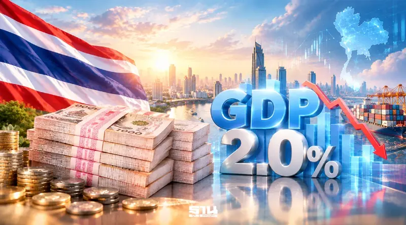 กสิกรไทยคง GDP ไทยปี 2569 ที่ 2.0% จับตาเศรษฐกิจครึ่งปีหลังชะลอ