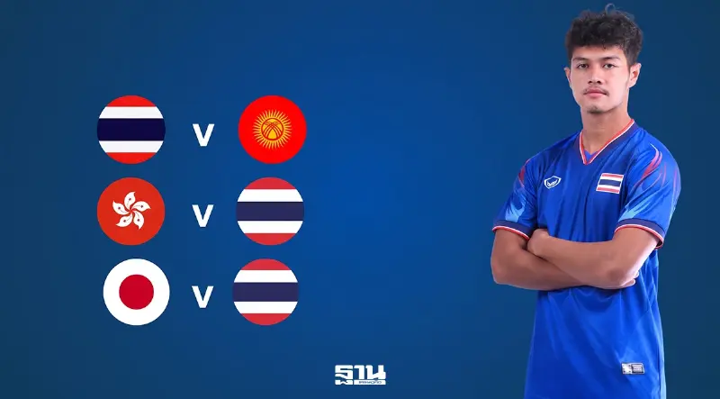 โปรแกรมถ่ายทอดสด ตารางแข่ง ฟุตบอลชายทีมชาติไทย สู้ศึกเอเชียนเกมส์ 2026 โปรแกรมถ่ายทอดสด ตารางแข่ง ฟุตบอลชายทีมชาติไทย สู้ศึกเอเชียนเกมส์ 2026