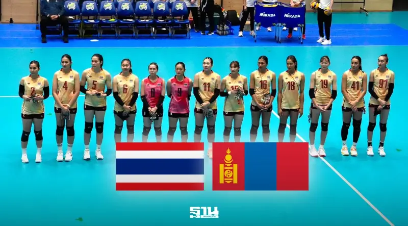 ถ่ายทอดสด วอลเลย์บอลหญิงเอเชียนเกมส์ 2026 "ทีมชาติไทย พบ มองโกเลีย" แนะลิงค์ดูสด ดูฟรีช่อง PPTV 36 เวลา 14.00 น.