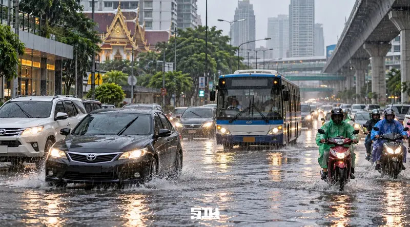 อัปเดทฝนถล่ม กทม. น้ำยังท่วมขัง 4 ถนนหลัก ลาดกระบังยาว 800 เมตร อัปเดทฝนถล่ม กทม. น้ำยังท่วมขัง 4 ถนนหลัก ลาดกระบังยาว 800 เมตร