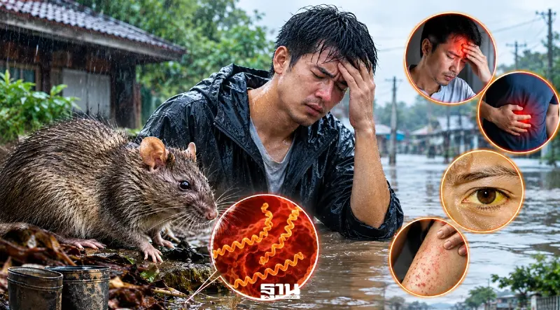 เปิดวิธีสังเกต 5 อาการเตือน 'โรคไข้ฉี่หนู' ภัยร้ายหน้าฝน-น้ำท่วมขัง