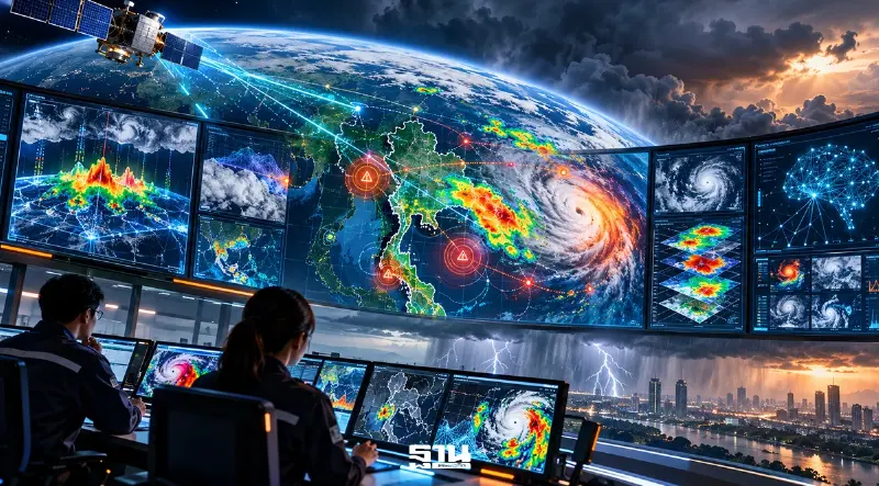 ดีอีปรับเกณฑ์เตือนภัยเร็วขึ้น ศึกษาดาวเทียม–AI พยากรณ์อากาศ