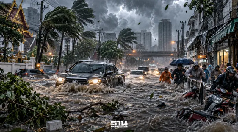กรมอุตุฯเตือน 41 จว. พรุ่งนี้ 6 ต.ค. 69 ฝนตกหนัก ลมแรง เสี่ยงน้ำท่วมฉับพลัน กรมอุตุฯเตือน 41 จว. พรุ่งนี้ 6 ต.ค. 69 ฝนตกหนัก ลมแรง เสี่ยงน้ำท่วมฉับพลัน