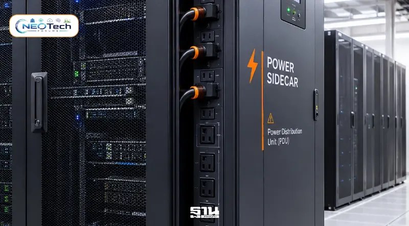 ตู้แร็คขนาด 1 เมกะวัตต์ในศูนย์ข้อมูล - ตู้จ่ายไฟข้างแร็ค (Power Sidecar)