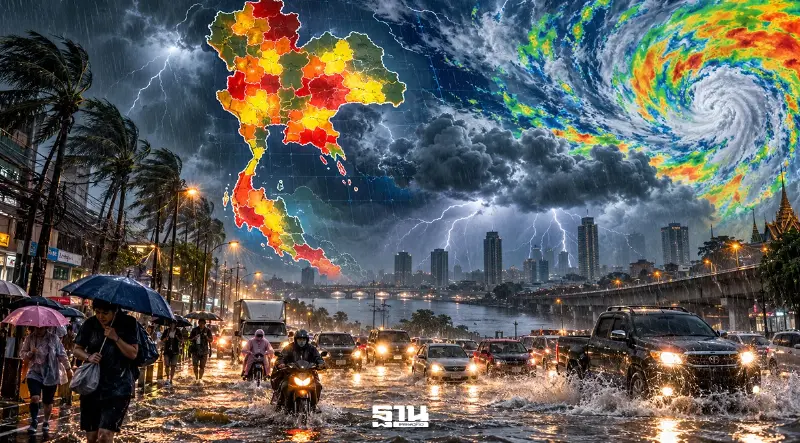 เช็กชื่อจังหวัดเสี่ยง รับมือฝนตกหนัก-หนักมาก 23-25 ต.ค. 69