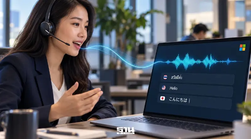 Microsoft เปิดตัว MAI-Transcribe-2-Streaming ถอดเสียงเรียลไทม์ 60 ภาษา