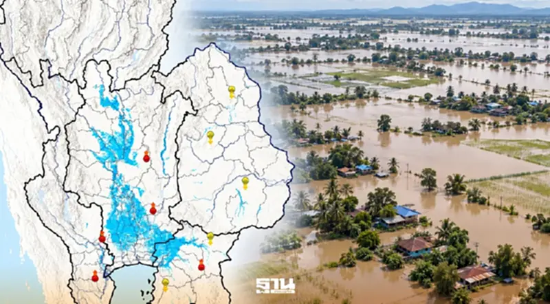 ภาพถ่ายดาวเทียมชี้ชัด น้ำท่วมขัง 45 จังหวัด นาข้าวได้รับผลกระทบกว่า 6.21 แสนไร่ ภาพถ่ายดาวเทียมชี้ชัด น้ำท่วมขัง 45 จังหวัด นาข้าวได้รับผลกระทบกว่า 6.21 แสนไร่