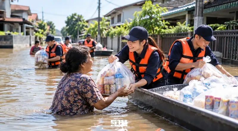 ประกันสังคมย้ำ ลูกจ้างบาดเจ็บจากงานช่วงน้ำท่วม มีสิทธิรับเงินทดแทน
