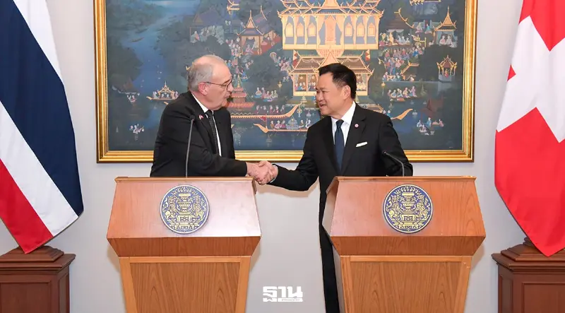 นายกี ปาร์เมอแล็ง (H.E. Mr. Guy Parmelin) ประธานาธิบดีแห่งสมาพันธรัฐสวิส เดินทางเยือนประเทศไทยอย่างเป็นทางการ นายกี ปาร์เมอแล็ง (H.E. Mr. Guy Parmelin) ประธานาธิบดีแห่งสมาพันธรัฐสวิส เดินทางเยือนประเทศไทยอย่างเป็นทางการ