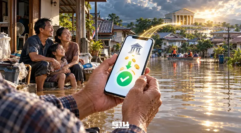 รัฐโอนเงินเยียวยาน้ำท่วมล็อตแรก 68 ล้านบาทเข้าบัญชี 8,219 ครัวเรือน