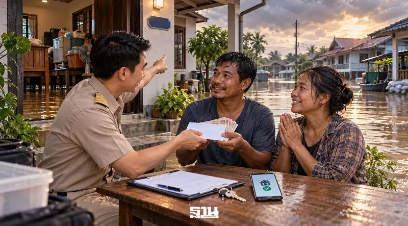 รัฐบาลจ่ายเงินเยียวยาน้ำท่วม