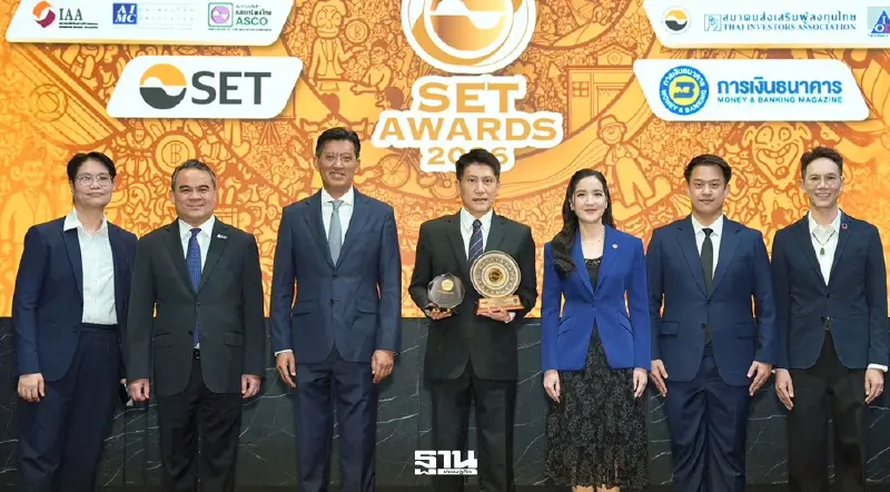 ‘จตุภัทร์’ คว้ารางวัล Outstanding CEO นำ TOA รับ Best Company เวที SET Awards 2026