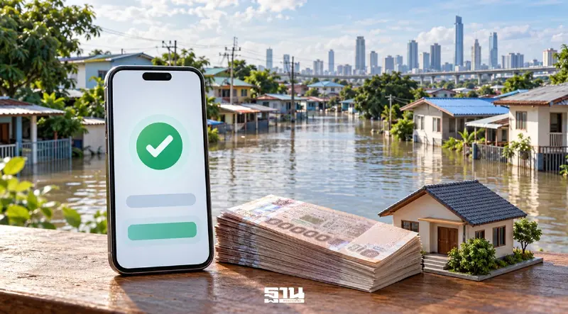 เงินเยียวยาน้ำท่วมโอนเพิ่มวันนี้ 1.49 แสนครัวเรือน ครอบคลุม 17 จว. รวม กทม.