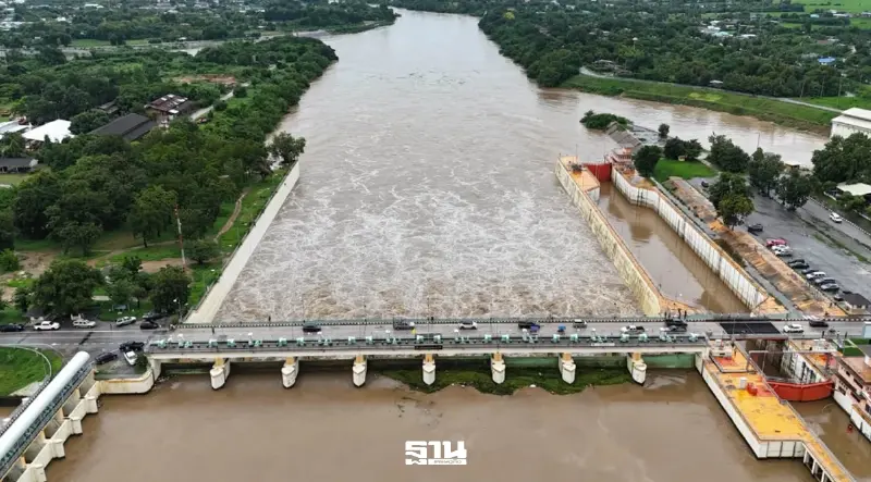 'เขื่อนเจ้าพระยา' เพิ่มการระบายน้ำ 10 จ.ลุ่มเจ้าพระยา –กทม. เฝ้าระวังระดับน้ำเพิ่มสูงขึ้น
